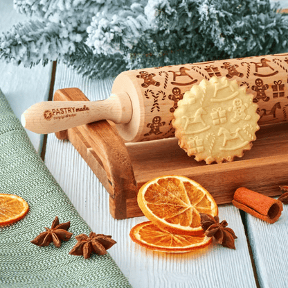 🎄Christmas Promotion 50% OFF🎅✨Christmas rolling pin🍪