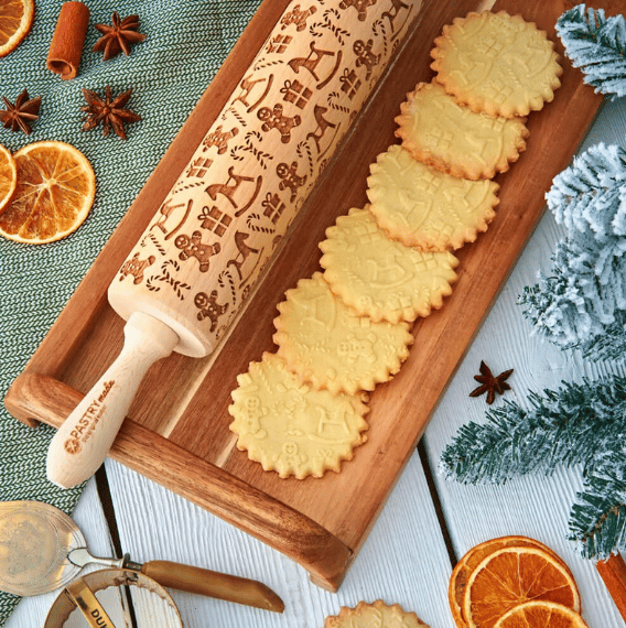 🎄Christmas Promotion 50% OFF🎅✨Christmas rolling pin🍪