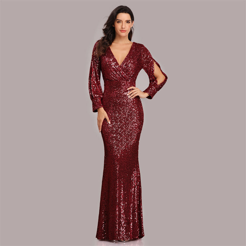 Women's Sequin Evening Dress