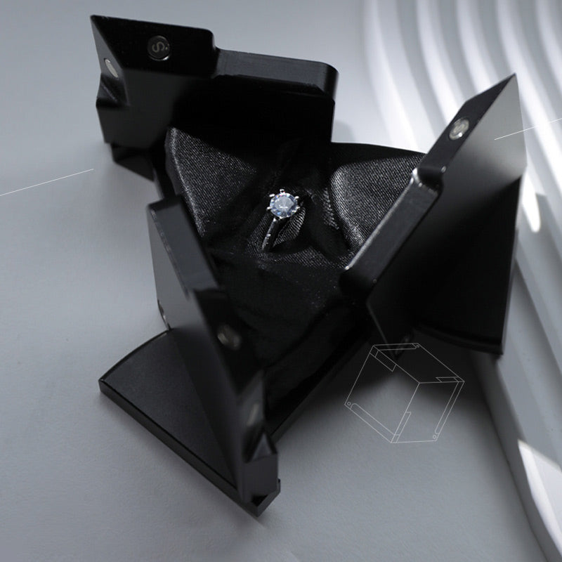 Aluminum Alloy 3d Printed Kinetic Ring Box💍💍