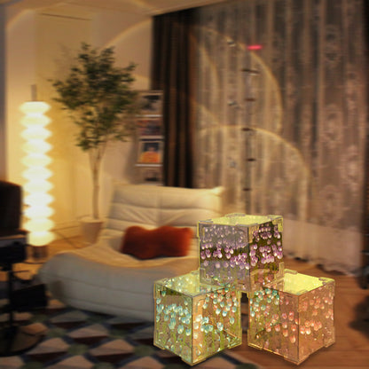 🎅Christmas Specials🎁Magic Cube DIY Tulip Mirror Light(Block Shape)
