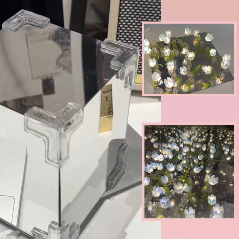 🎅Christmas Specials🎁Magic Cube DIY Tulip Mirror Light(Block Shape)