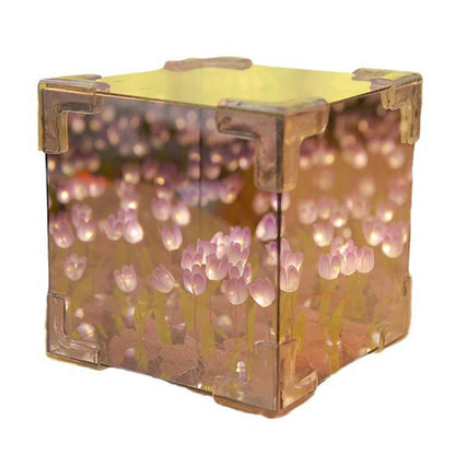 🎅Christmas Specials🎁Magic Cube DIY Tulip Mirror Light(Block Shape)