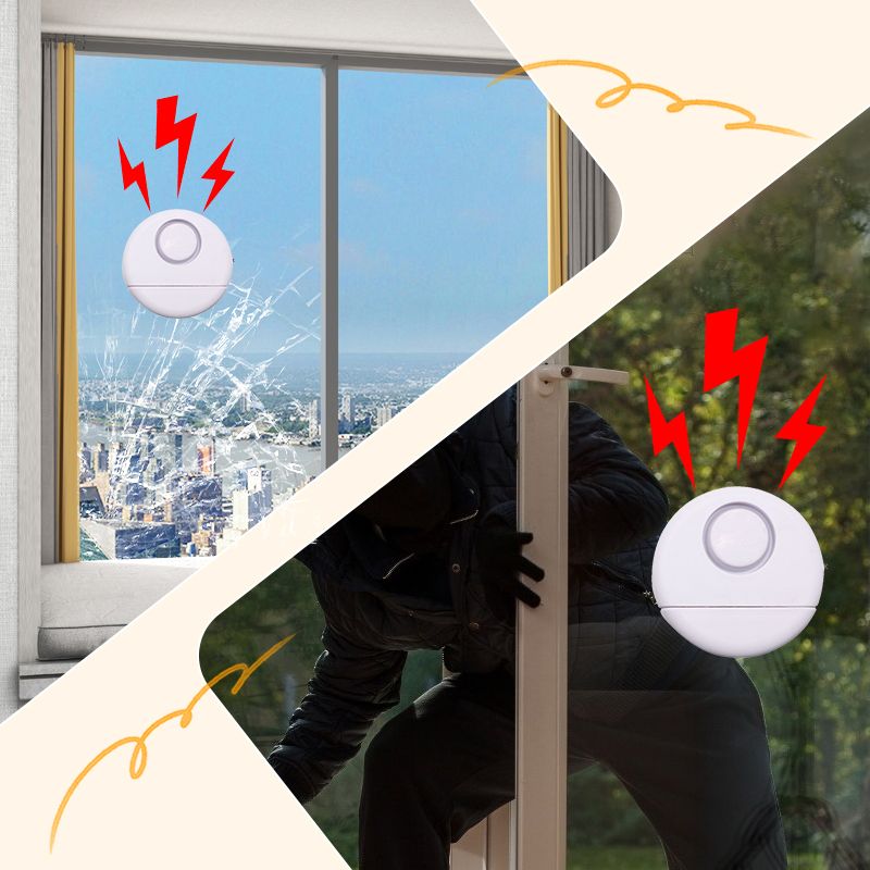 Door and Window Vibration Alarm with Earthquake Sensing