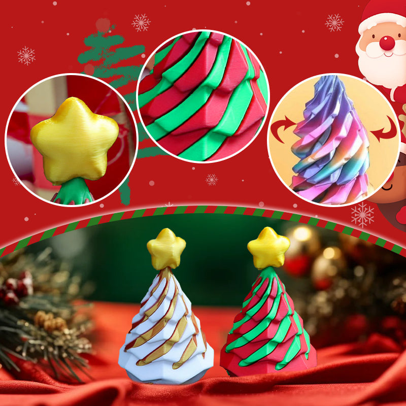 🎉3D Printed Christmas Tree Spiral Cone Fidget Toy