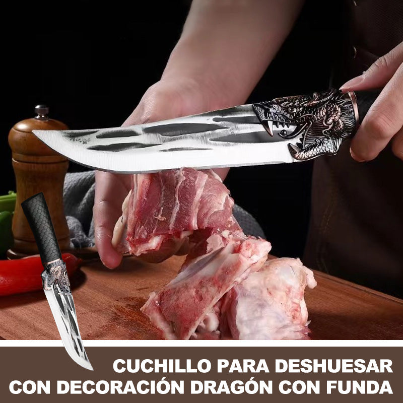 🔥2025 NEW SALES - 50% OFF🔥Bone-cutting Knife with Dragon Decoration and Scabbard