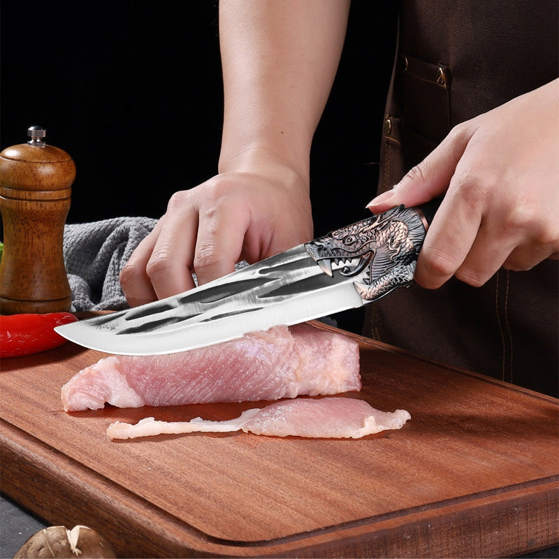 🔥2025 NEW SALES - 50% OFF🔥Bone-cutting Knife with Dragon Decoration and Scabbard