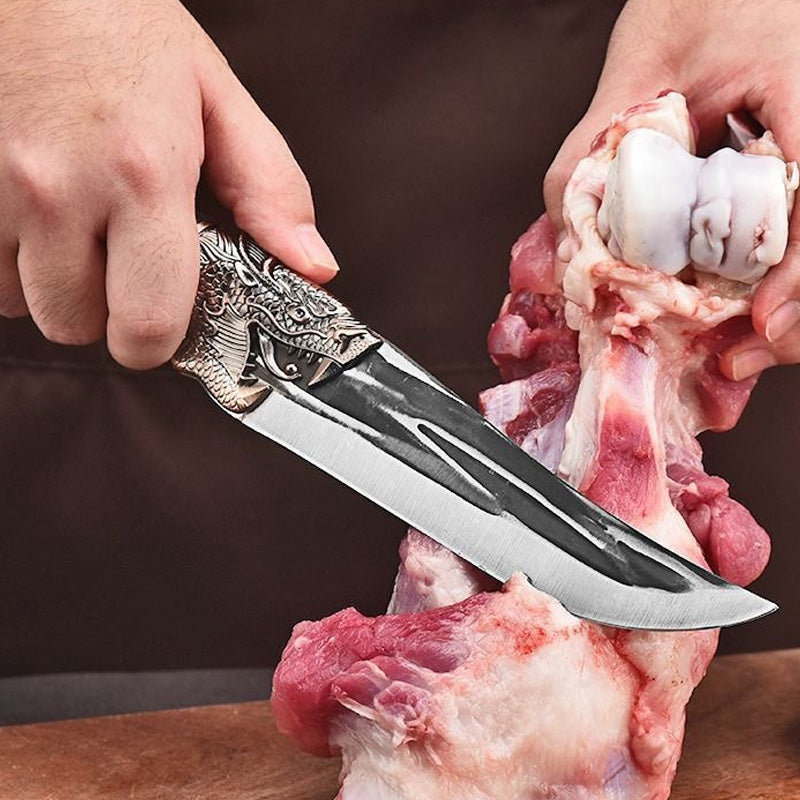🔥2025 NEW SALES - 50% OFF🔥Bone-cutting Knife with Dragon Decoration and Scabbard