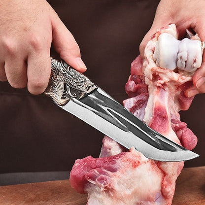 🔥2025 NEW SALES - 50% OFF🔥Bone-cutting Knife with Dragon Decoration and Scabbard