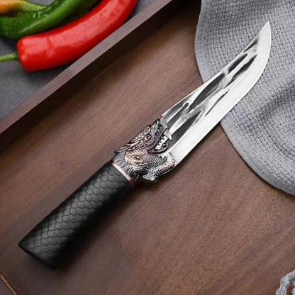 🔥2025 NEW SALES - 50% OFF🔥Bone-cutting Knife with Dragon Decoration and Scabbard