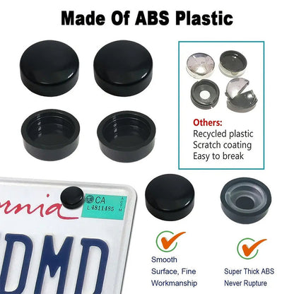 Privacy License Plate Cover Protector 2-Piece Set