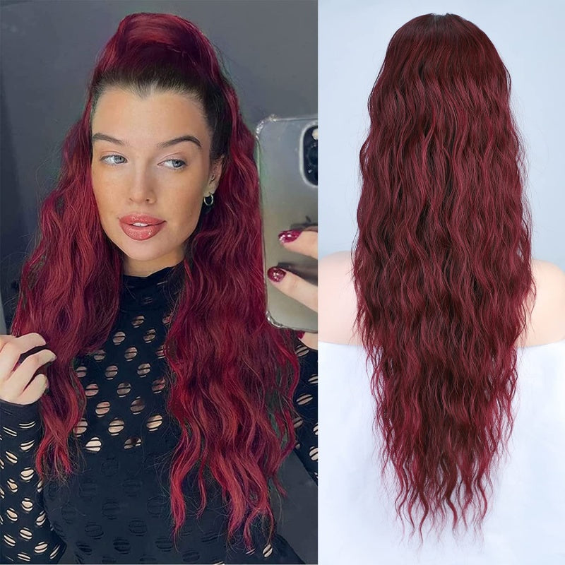 ⏰Last Day Hot Sale!!⌛💜Curly Wavy Frizzy Hair Extension with Ponytail🔥