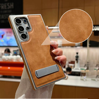 ⏳Limited Time 40% Off💥Leather Phone Case with Stand for Samsung S21-25 Series