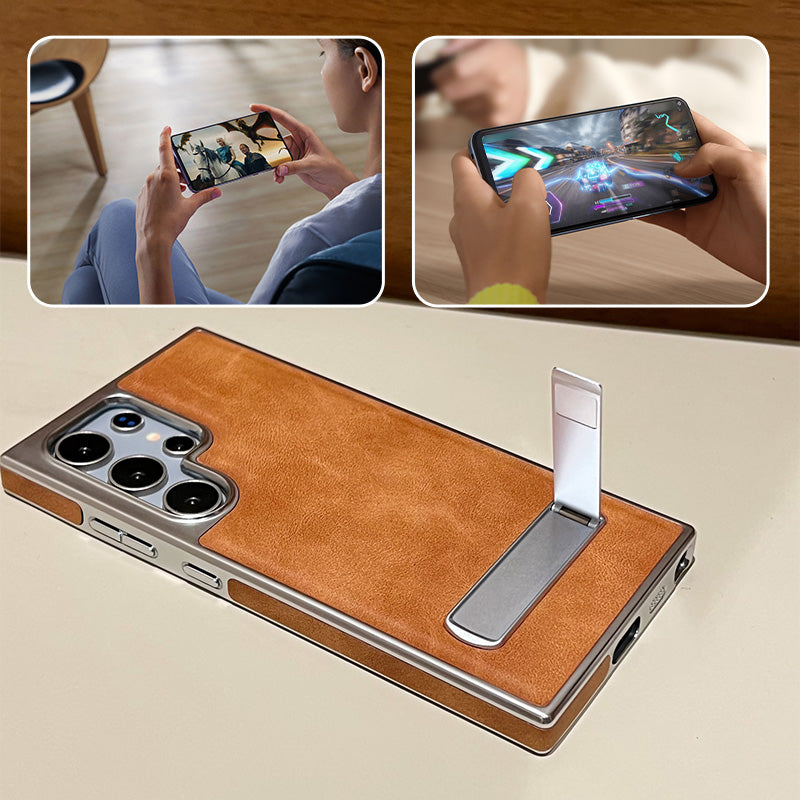 ⏳Limited Time 40% Off💥Leather Phone Case with Stand for Samsung S21-25 Series