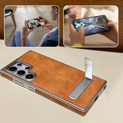 ⏳Limited Time 40% Off💥Leather Phone Case with Stand for Samsung S21-25 Series