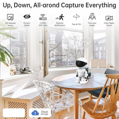 360° HD Infrared Wireless WiFi Robot Surveillance Camera