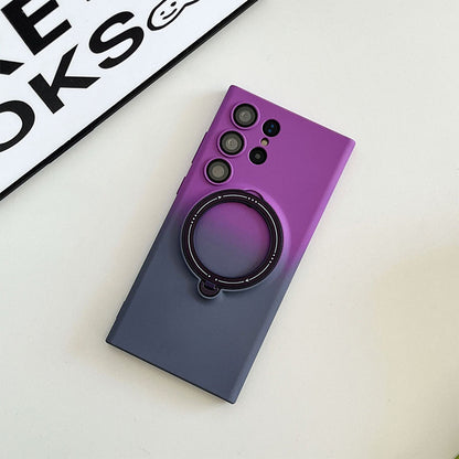🔥Limit Time 50% OFF🔥Gradient Magnetic Phone Case with Ring Stand for Samsung S23 to S25 Series