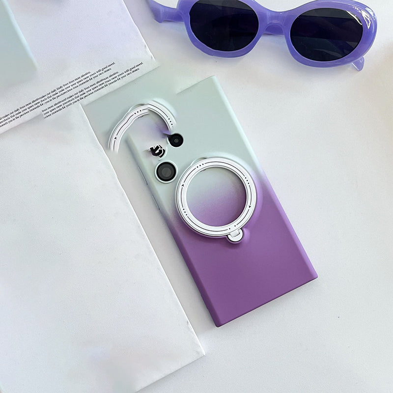 🔥Limit Time 50% OFF🔥Gradient Magnetic Phone Case with Ring Stand for Samsung S23 to S25 Series