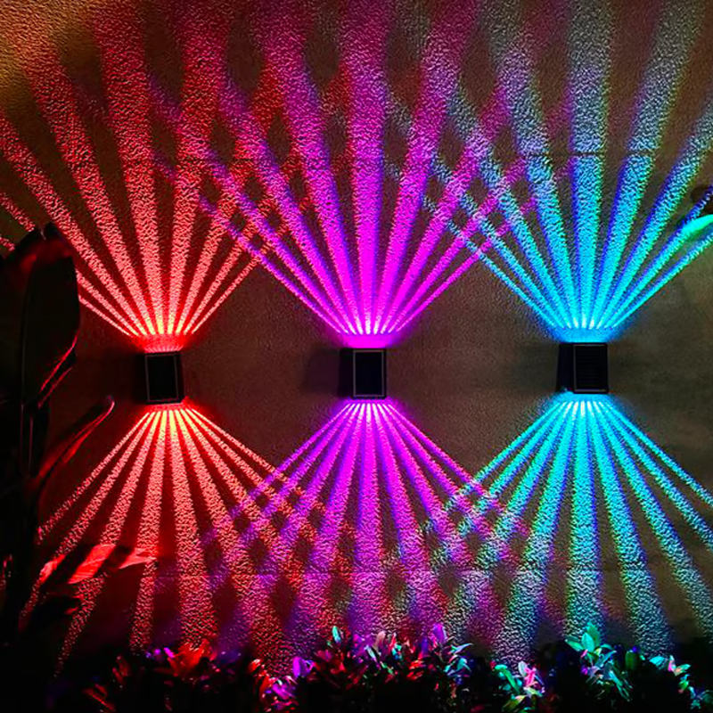 ⏳Time-limited Special⌛ Foco decorativo de pared solar de 4 LED impermeable para exteriores