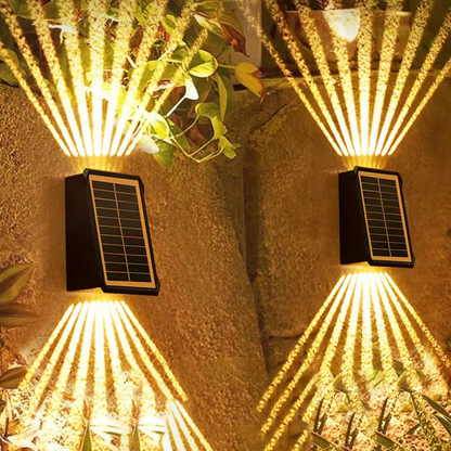 ⏳Time-limited Special⌛ Foco decorativo de pared solar de 4 LED impermeable para exteriores