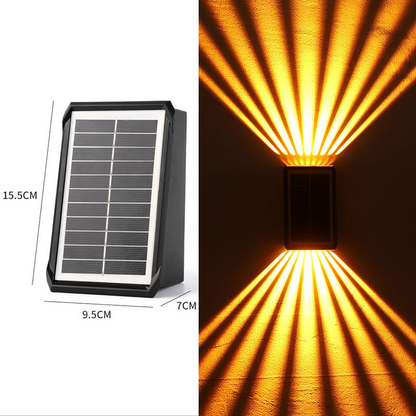 ⏳Time-limited Special⌛ Foco decorativo de pared solar de 4 LED impermeable para exteriores