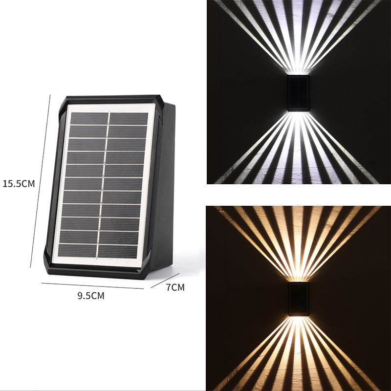⏳Time-limited Special⌛ Foco decorativo de pared solar de 4 LED impermeable para exteriores