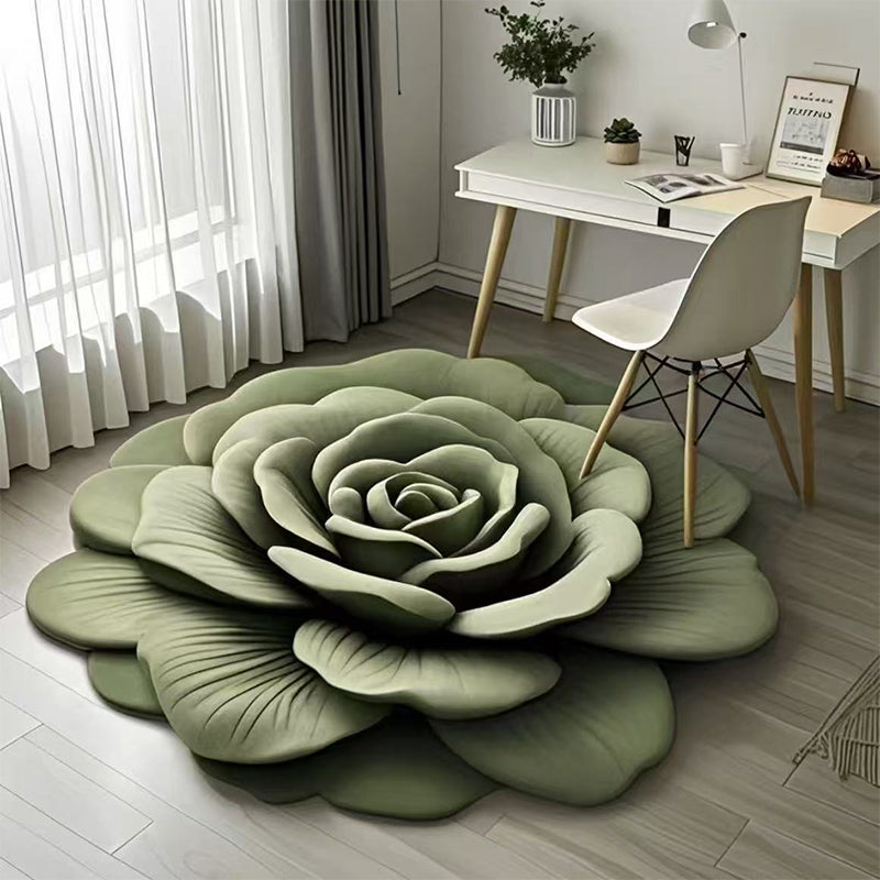 Floral Plush & Diatomaceous Earth Floor Mat