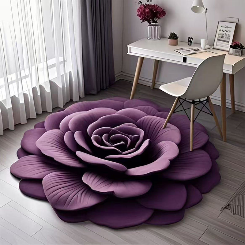Floral Plush & Diatomaceous Earth Floor Mat