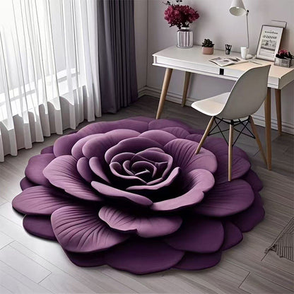 Floral Plush & Diatomaceous Earth Floor Mat