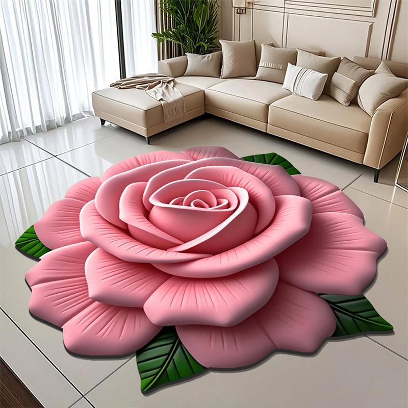 Floral Plush & Diatomaceous Earth Floor Mat