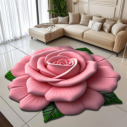 Floral Plush & Diatomaceous Earth Floor Mat