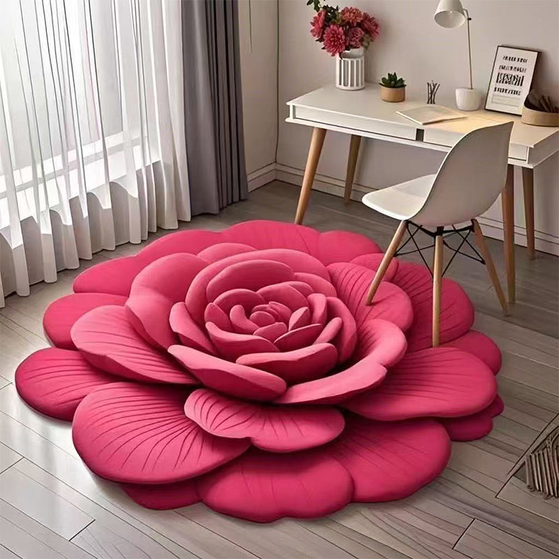 Floral Plush & Diatomaceous Earth Floor Mat