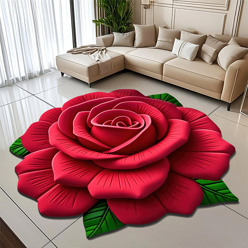 Floral Plush & Diatomaceous Earth Floor Mat