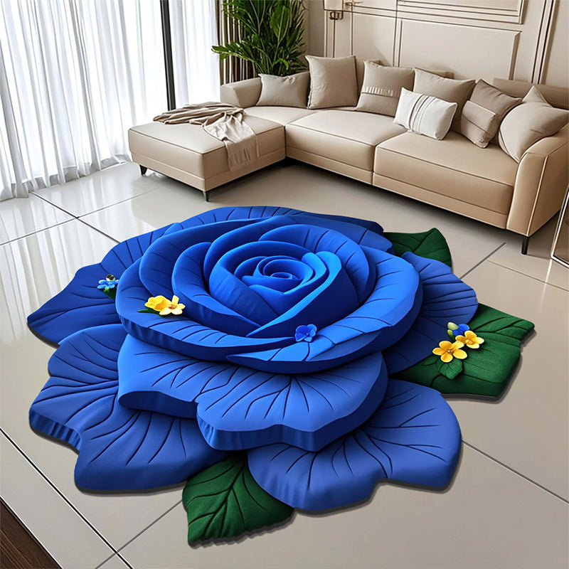 Floral Plush & Diatomaceous Earth Floor Mat