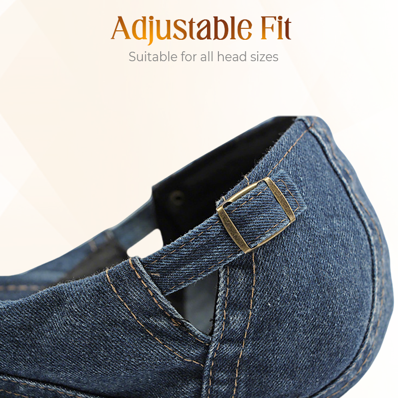 🍃 LIMITED-TIME 50% OFF! 👒 Unisex Denim Newsboy Cap – Timeless, Adjustable, Breathable 🍂
