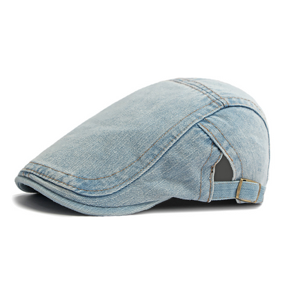 🍃 LIMITED-TIME 50% OFF! 👒 Unisex Denim Newsboy Cap – Timeless, Adjustable, Breathable 🍂