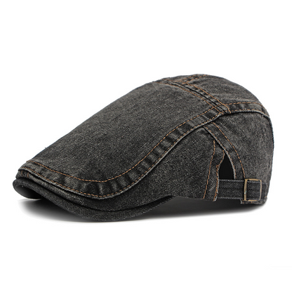 🍃 LIMITED-TIME 50% OFF! 👒 Unisex Denim Newsboy Cap – Timeless, Adjustable, Breathable 🍂