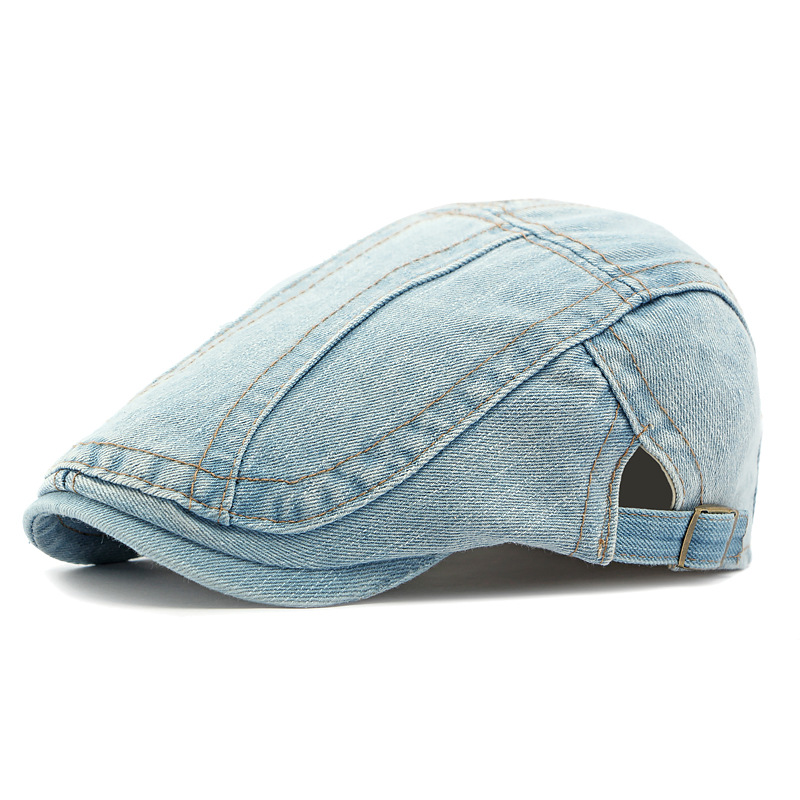 🍃 LIMITED-TIME 50% OFF! 👒 Unisex Denim Newsboy Cap – Timeless, Adjustable, Breathable 🍂