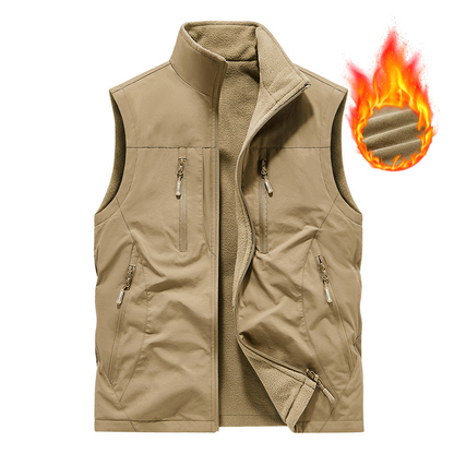 🔥🧥Men's Oversized Sleeveless Vest Jacket With Pockets
