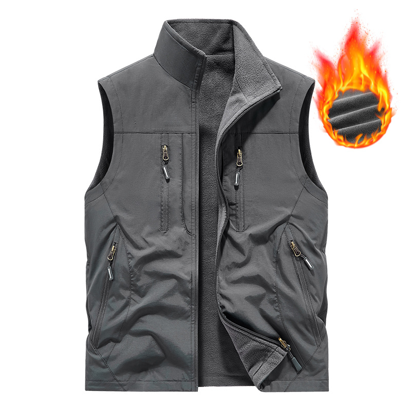 🔥🧥Men's Oversized Sleeveless Vest Jacket With Pockets