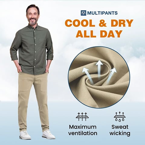 🏆MultiPants – High Stretch Multi-pocket Durable Cargo Pants