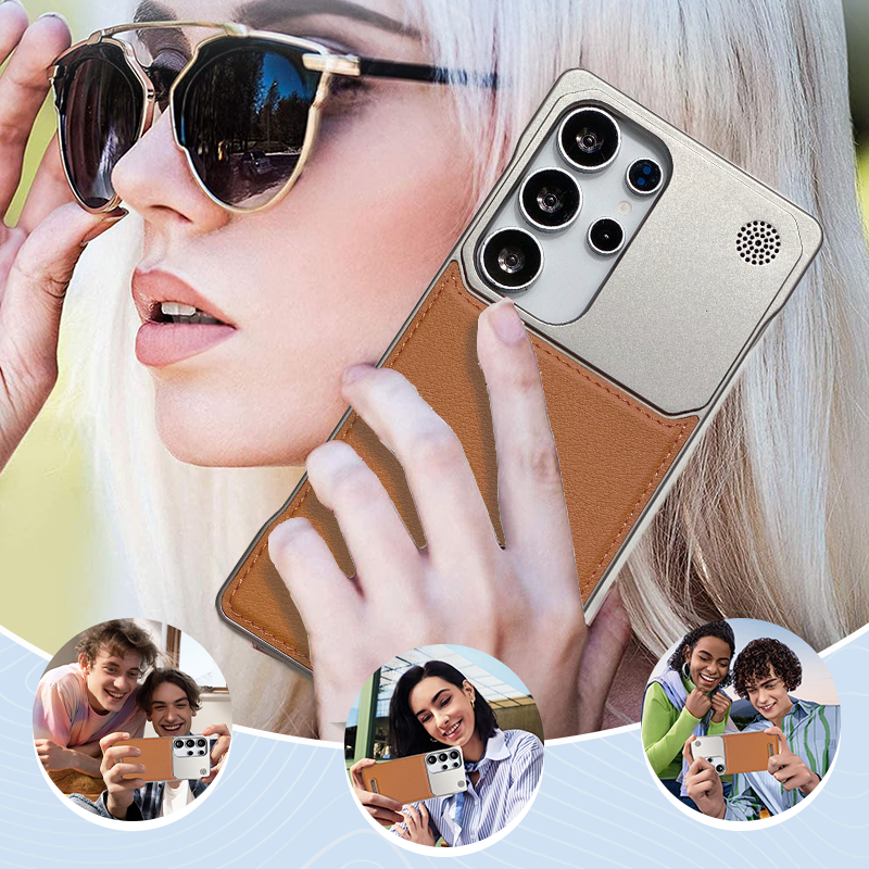 Funda para teléfono de PU con protección delgada y duradera