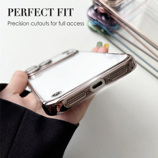 Estuche para teléfono galvanizado semitransparente para la serie iPhone 17