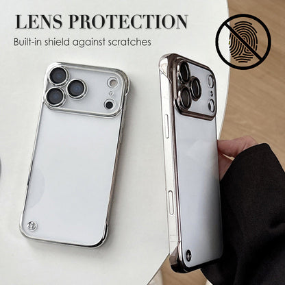 Custodia per telefono elettrolitico semitrasparente per iPhone serie 17