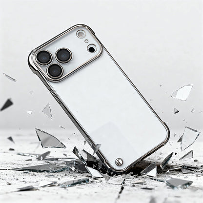 Custodia per telefono elettrolitico semitrasparente per iPhone serie 17