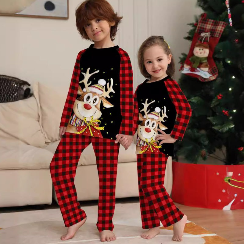 🎄Early Christmas promotion 49% OFF🎁Family Reindeer Print Christmas Pajamas Set