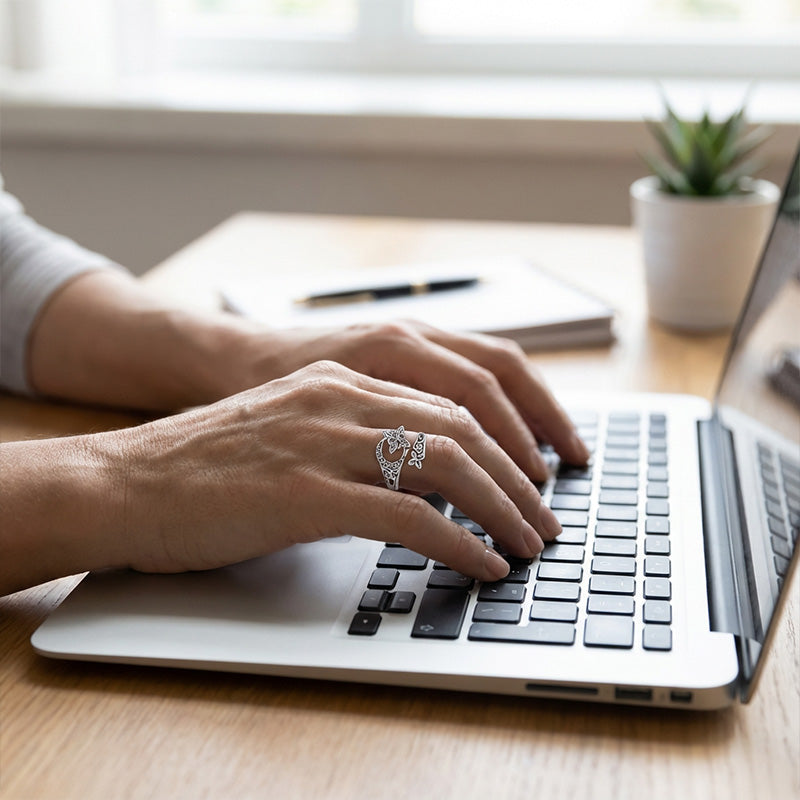 💝S925 Sterling Silver Celtic Knot Open Ring