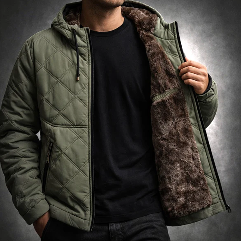 📦 FREE SHIPPING ONLY TODAY – LAST DAY!🛍️ Men's Plush-Lined Hooded Winter Jacket-Stay warm, feel comfortable & look great all winter!