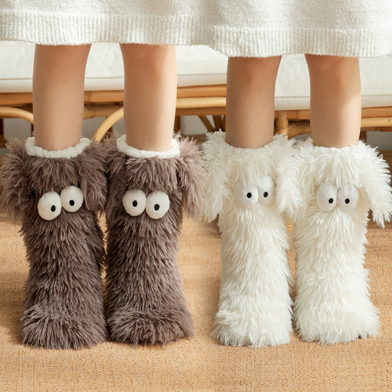 💗LAST DAY SALE 50% OFF⚡50K+ SOLD💕 Women's Anti-Slip Plush Floor Socks – Fleece-Lined Warmth & Safety ✨