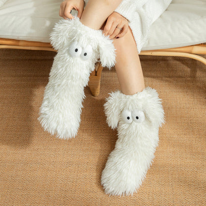 💗LAST DAY SALE 50% OFF⚡50K+ SOLD💕 Women's Anti-Slip Plush Floor Socks – Fleece-Lined Warmth & Safety ✨